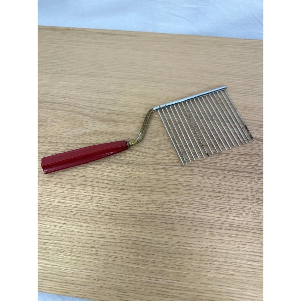 Vintage 1950s Hostess‎ Cake Breaker Server Red Catalina Bakelite Handle